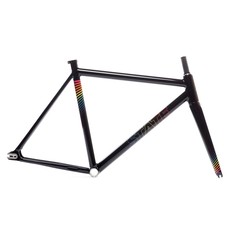 State Bicycle Co. Undefeated Single Speed Frameset and Fork Black Rainbow
