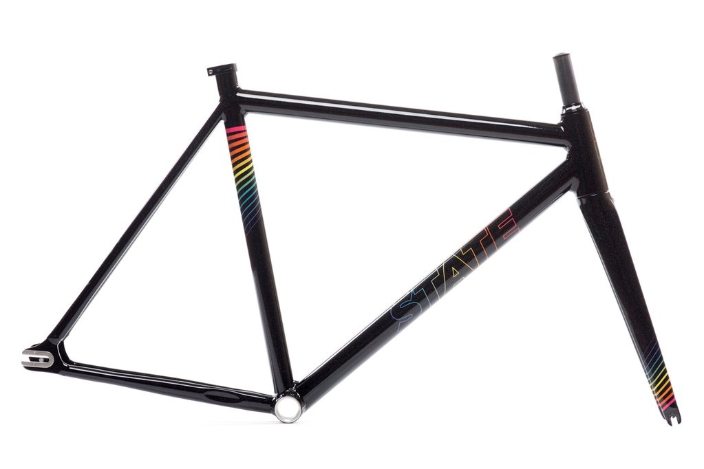 State Undefeated Track Frameset Glossy Black Velo IBIKE Montreal