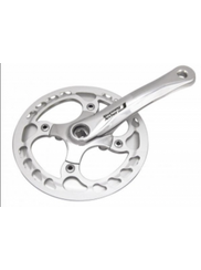 Sturmey Archer, Pedalier une vitesse, 44T 3/32, 170mm, Alluminium, Argent