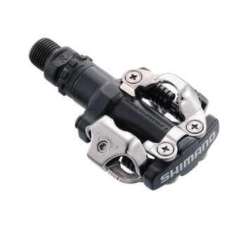 Pedals, Shimano PD-M520L SPD, MTB, 380g, with SM-SH51 Cleats, Noir