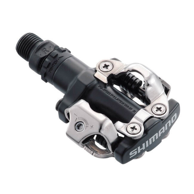 Shimano Pedals, Shimano PD-M520L SPD, MTB, 380g, with SM-SH51 Cleats, Noir
