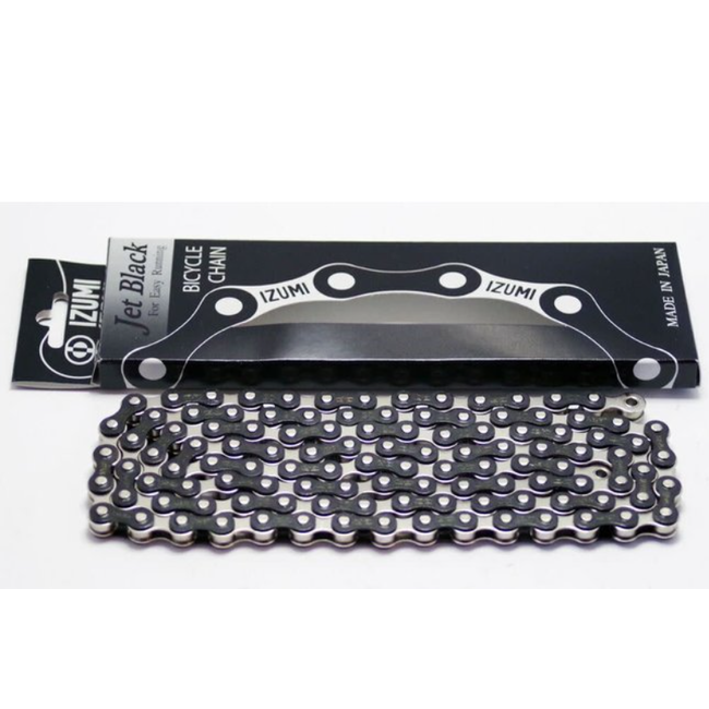 Izumi, Chaine 1 vitesse, Jet Black, 116 Maillonts, 1/2" x 1/8"