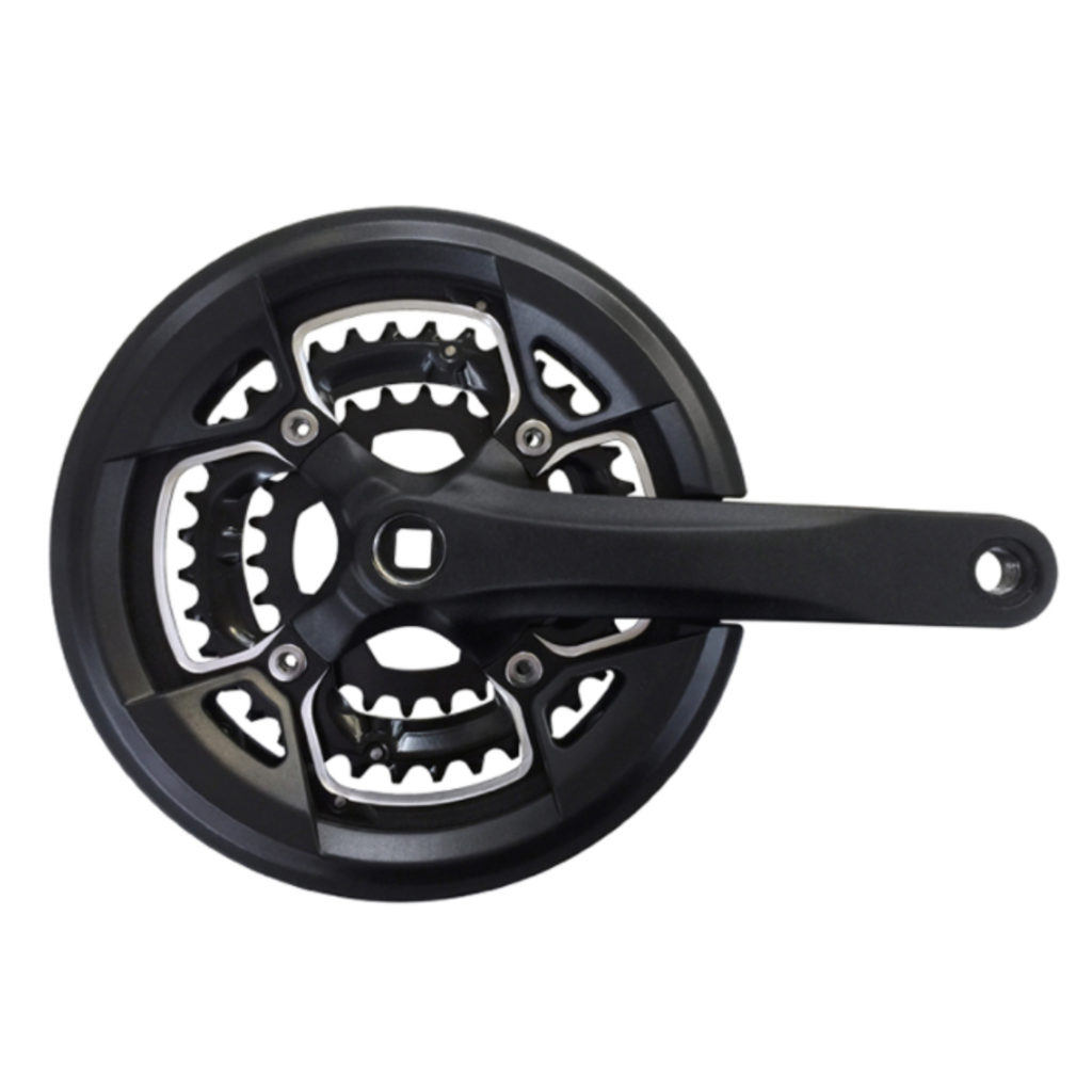 Crank PROWHEEL TEN-751P, 175mm, 26/36/48D 9s Black