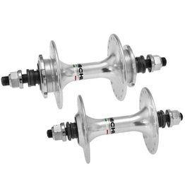 Vuelta - Wheelset - Miche Primato silver hub  - 700 fix - 42mm - 32T - Black & Silver