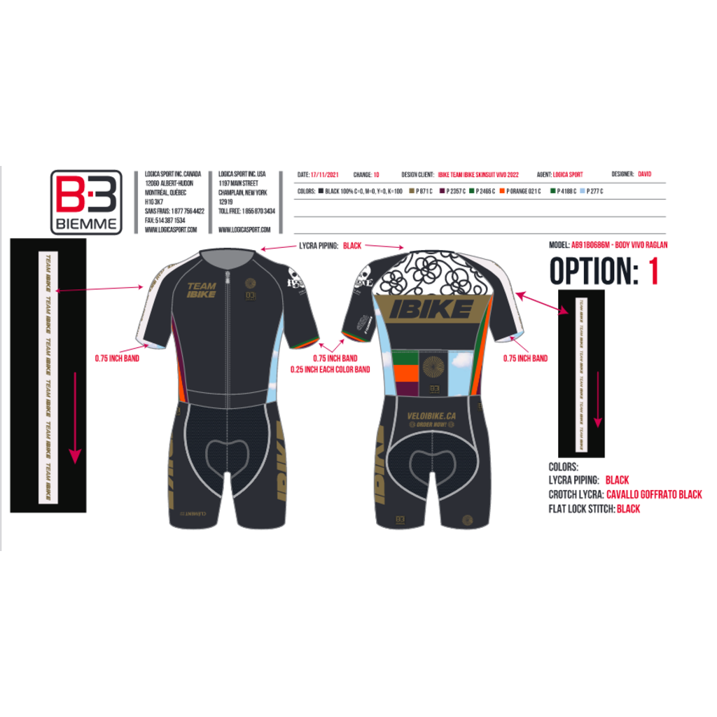 2022 - Équipe IBIKE Speedsuit S/S Vivo Raglan