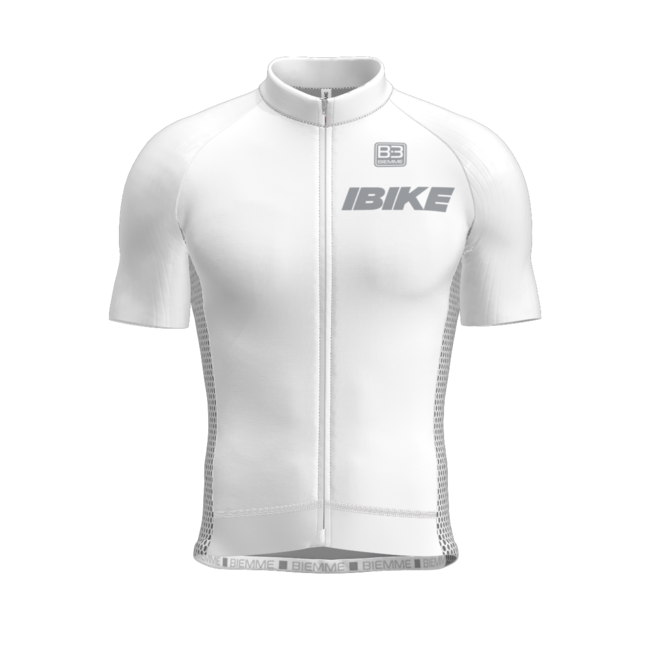 IBIKE, Maillot Vivo S/S (unisexe), blanc