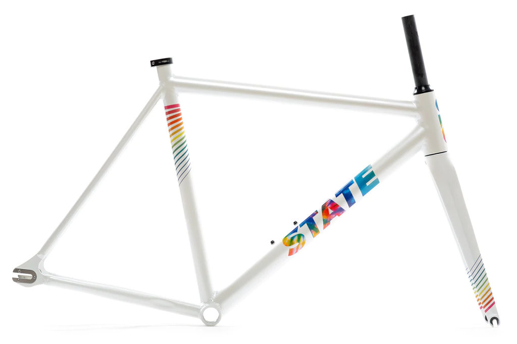 State Bicycle Co. State Undefeated Track Frameset Pearl White