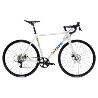 State Bicycle Co. State Bicycle Undefeated Freins Disque Blanc/Tie-Dye, Vélo de Route