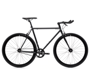 Core Line, Pignon Fixe / Monovitesse, Acier, Guidon en Corne de Boeuf, Noir Wulf