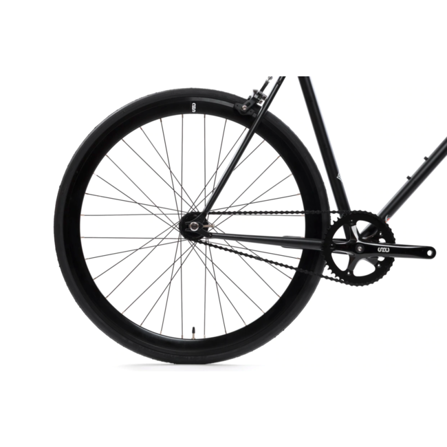 State Bicycle Co. Core Line, Fixed Gear / Single Speed Bike, Steel, Bullhorn Bars, Wulf Black