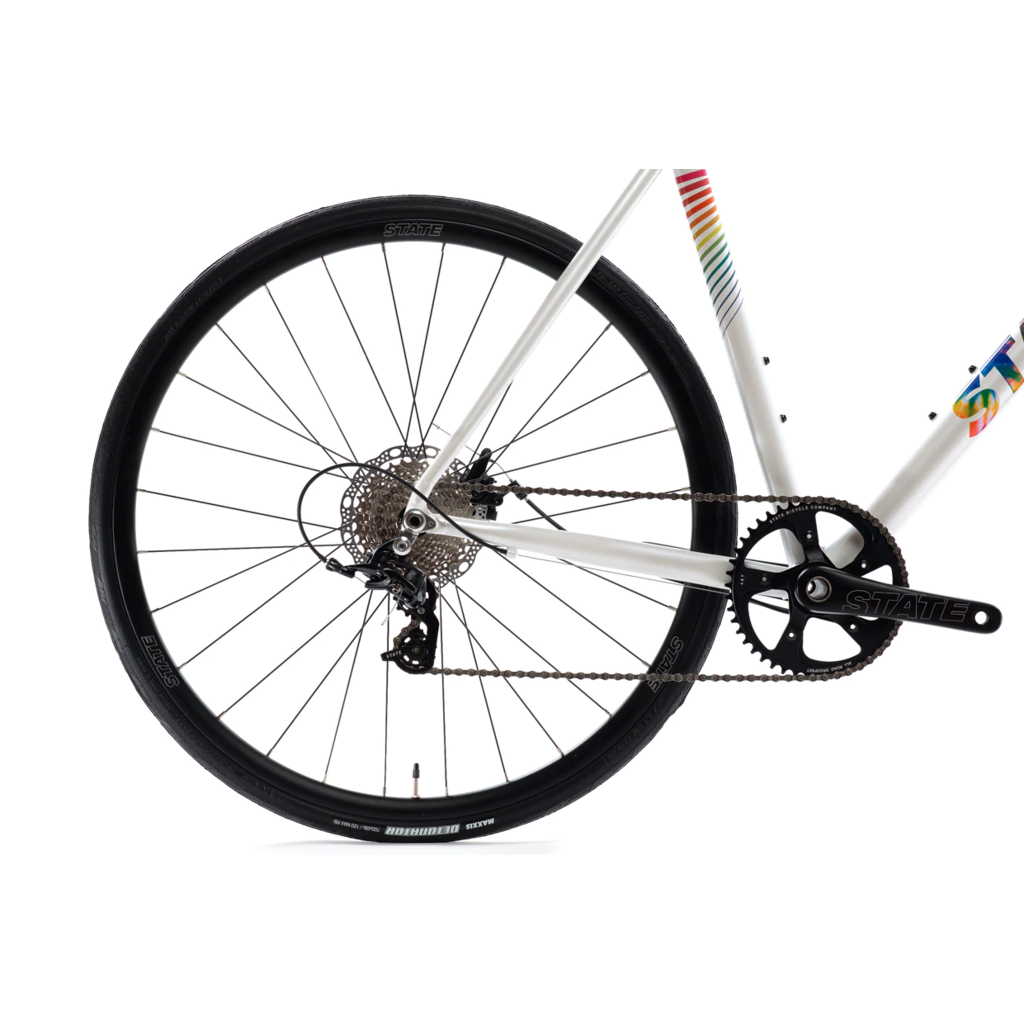 State Bicycle Co. State Bicycle Undefeated Disc Brake White/Tie-Dye, Road Bike