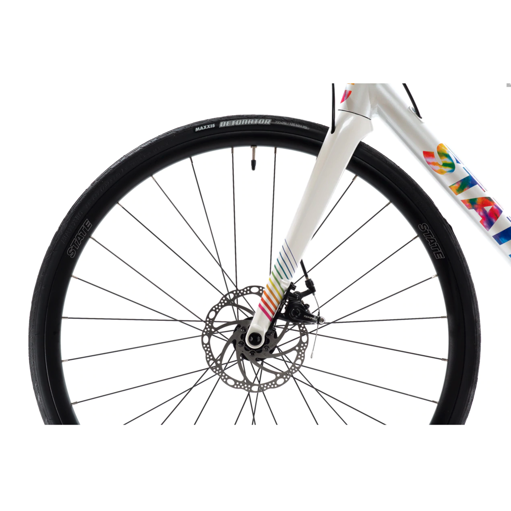 State Bicycle Undefeated Disc Brake White Tie Dye Road Bike Velo IBIKE Montreal