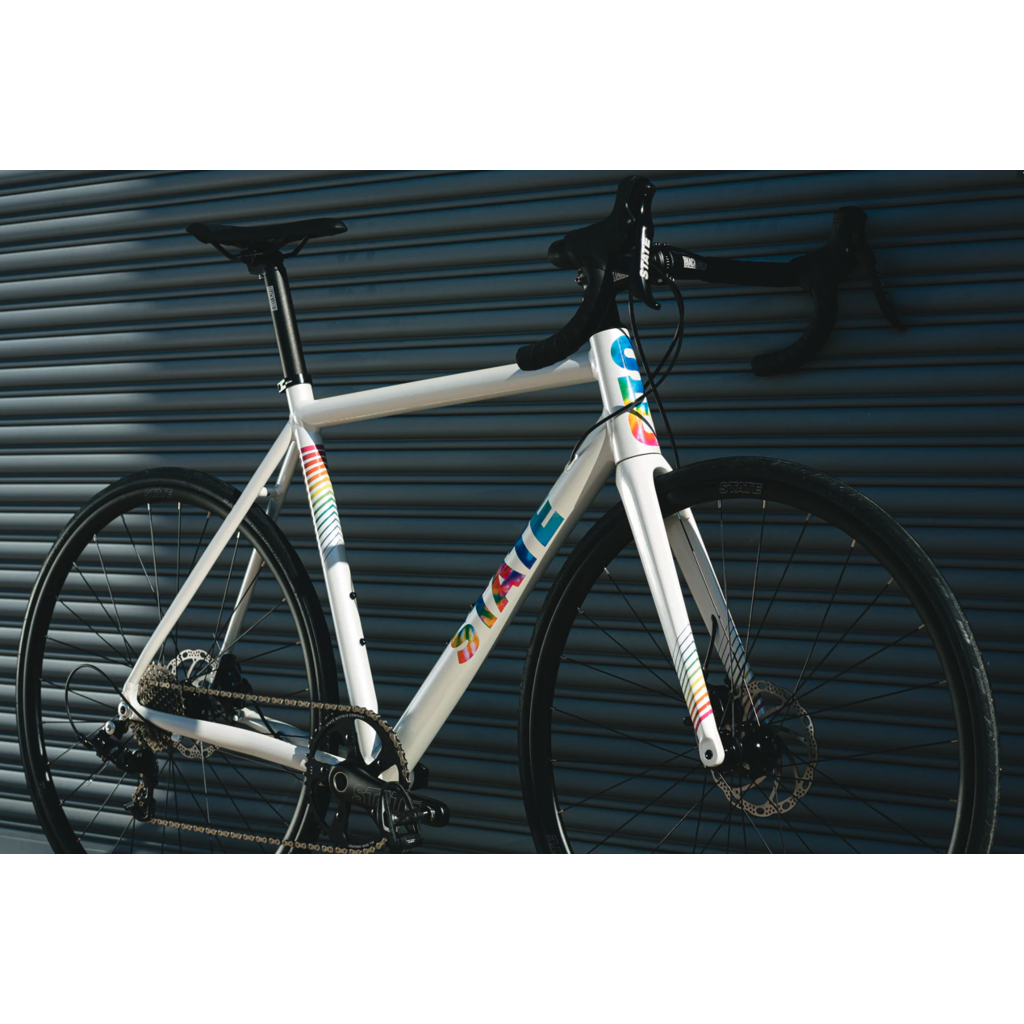 State Bicycle Co. State Bicycle Undefeated Disc Brake White/Tie-Dye, Road Bike