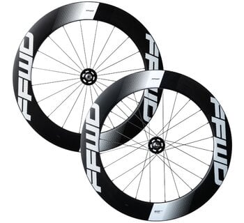 FFWD RYOT77 paire de roues piste boyaux 90mm avec décalques blancs