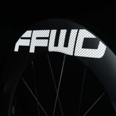 FFWD RYOT77 paire de roues piste boyaux 90mm avec décalques blancs