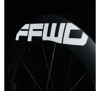 FFWD RYOT77 paire de roues piste boyaux 90mm avec décalques blancs