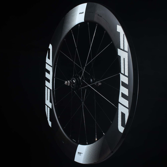 FFWD FFWD RYOT77 paire de roues piste boyaux 90mm avec décalques blancs