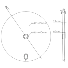 Carbonal Full Carbon Rear Disc Track Wheel