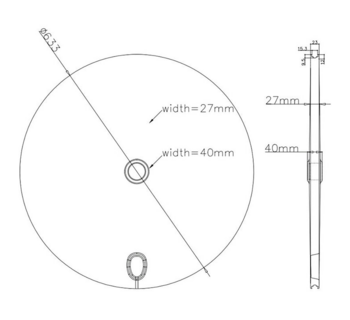 Carbonal Full Carbon Rear Disc Track Wheel