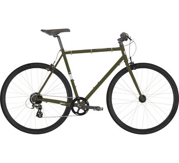 Del Sol, Projekt 8, 8-speed, Matte Olive Green, Hybrid Bike