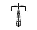 6061 Black Label v3, Fixed Gear Track Bike, Drop Bars, Black / Mirror
