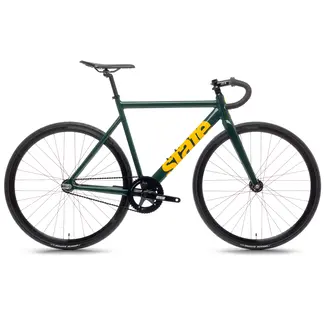 State Bicycle Co. State, 6061 Black Label v3, Track Bike, Drop Bars, Green / Gold