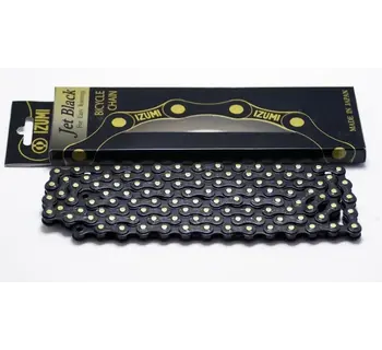 Izumi, Chaine 1 vitesse, Jet Black, 116 Maillonts, 1/2" x 1/8"