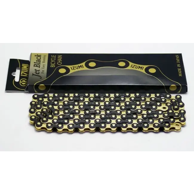 Izumi, Chaine 1 vitesse, Jet Black, 116 Maillonts, 1/2" x 1/8"