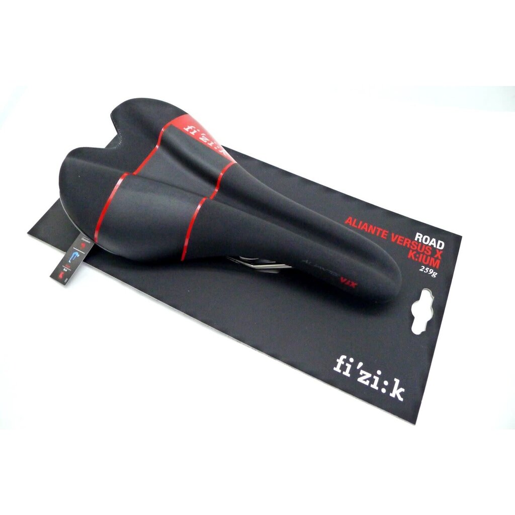 Selle - Fizik Road Arione Versus X Kium - 300x132mm - Charcoal/Red