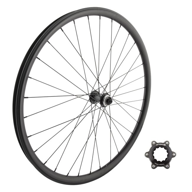Roue Avant 700 622x25 WM J25SG BK MSW 32 SHI TX505 CL w/6B ADAPTOR QR BK 100mm 14gBK