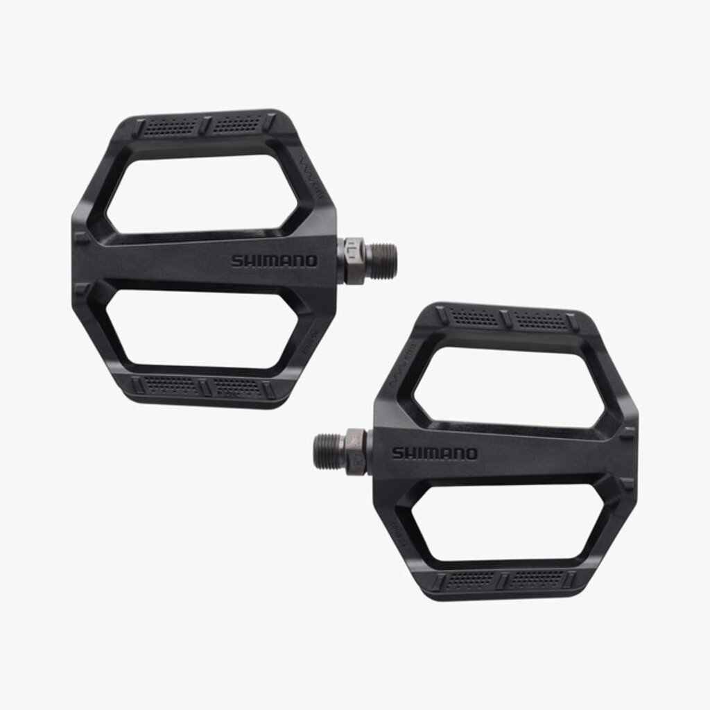 Shimano Shimano Flat Pedals, PD-EF102, with reflectors, BLACK