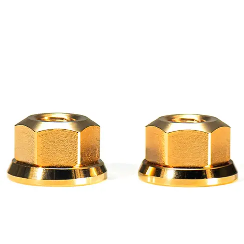 Velobike, Runwell, Elite Hub Nut pair, Gold - Velo IBIKE Montréal