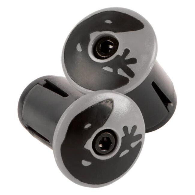 Lizard Skins, Replacement Road Bar End Plugs Pair (2), Cool Gray
