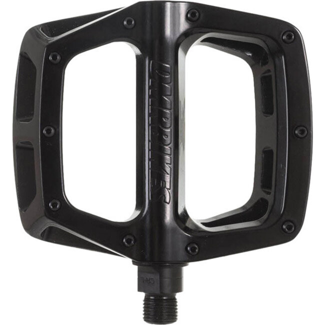 DMR V8 V2, Flat Pedals, straps compatible
