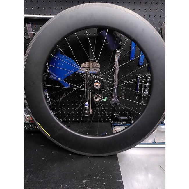 Copy of Roue 700 Arriere Fixed, Carbonal 90mm / rim brake /, Formula Hub Noire, 32 Spokes, Noir