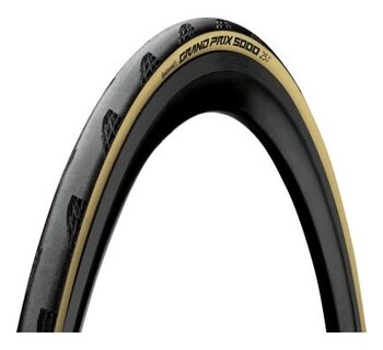 Tire, Continental, Grand Prix 5000, Cream, Folding