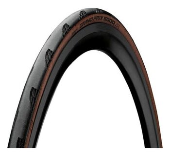 Tire, Continental, Grand Prix 5000, Transparent (Coffee), Folding