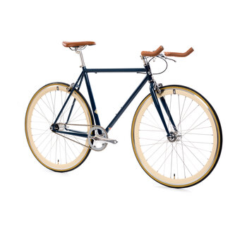 Core Line, Pignon Fixe / Monovitesse, Acier, Guidon en Corne de Boeuf, Bleu Rigby