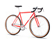 4130 Fixed Gear / Single Speed Bike, Drop Bars, Tropical Red