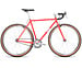4130 Fixed Gear / Single Speed Bike, Drop Bars, Tropical Red