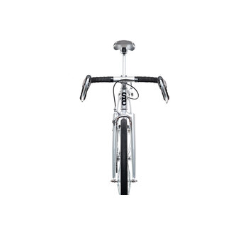 4130 Vélo à Pignon Fixe / Monovitesse, Guidon de Route, Argent Satiné