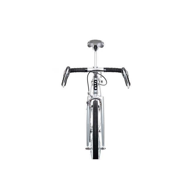 State Bicycle Co. 4130 Vélo à Pignon Fixe / Monovitesse, Guidon de Route, Argent Satiné