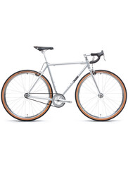 4130 Vélo à Pignon Fixe, Guidon de Route, Argent Satiné