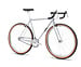 4130 Fixed Gear / Single Speed Bike, Drop Bars, Satin Silver