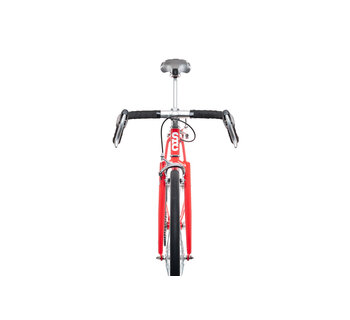 4130 Fixed Gear / Single Speed Bike, Drop Bars, Tropical Red