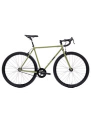4130 Fixed Gear Bike, Drop Bars, Matte Olive