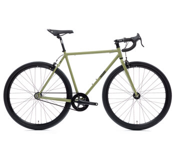 4130 Vélo à Pignon Fixe / Monovitesse, Guidon de Route, Matte Olive