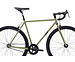 4130 Fixed Gear / Single Speed Bike, Drop Bars, Matte Olive
