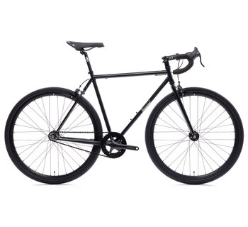 4130 Vélo à Pignon Fixe / Monovitesse, Guidon de Route, Noir Mat