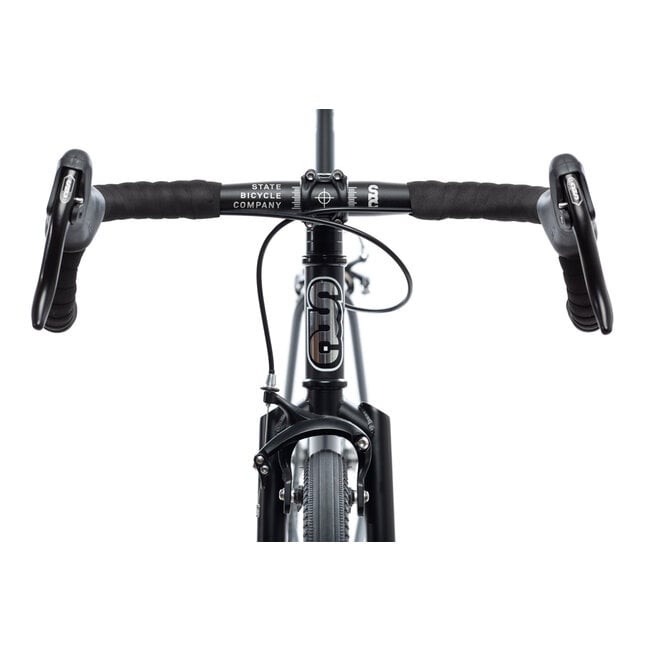 State Bicycle Co. 4130 Fixed Gear / Single Speed Bike, Drop Bars, Matte Black